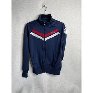 Nike Cleveland Indians baseball women  medium Blue /Red zip up jacket vintage